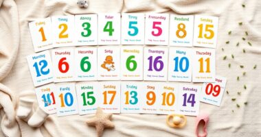 monthly baby milestone cards