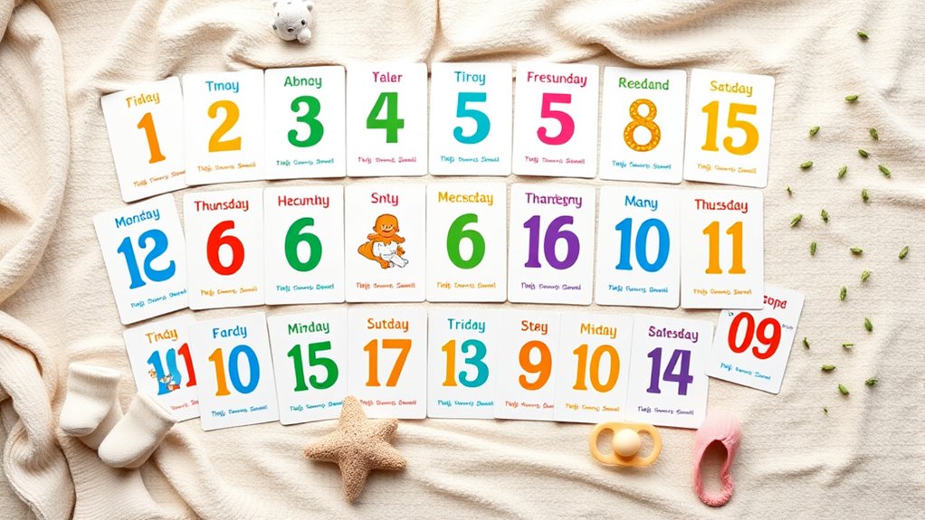 monthly baby milestone cards