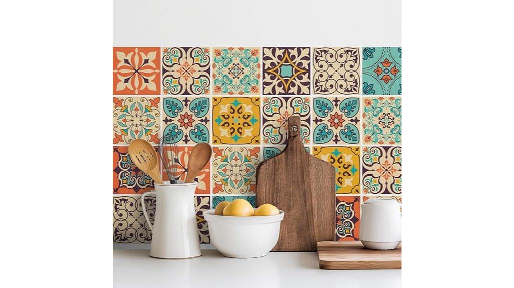 moroccan waterproof tile decals