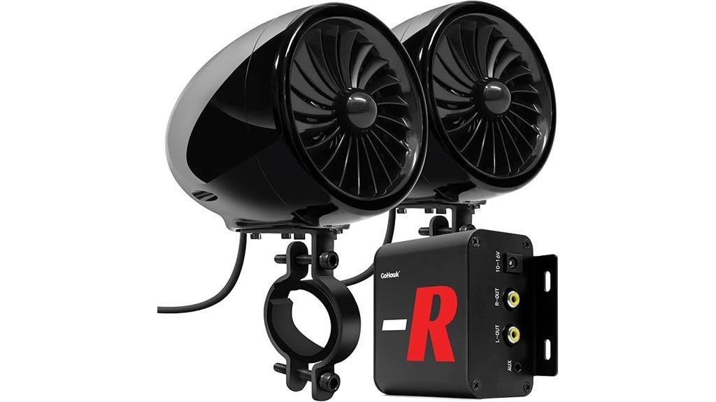 motorcycle bluetooth audio system