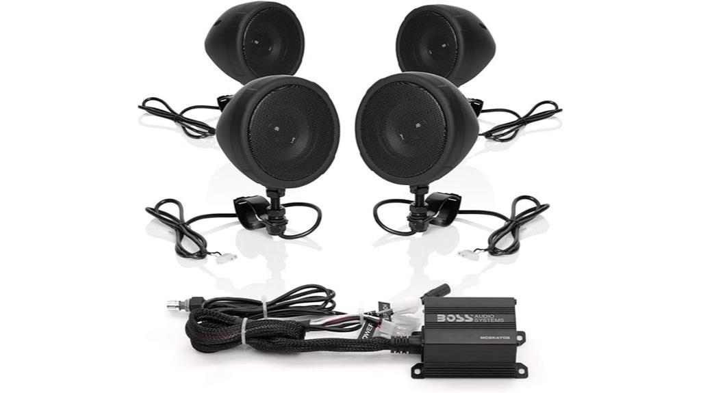motorcycle bluetooth speaker system