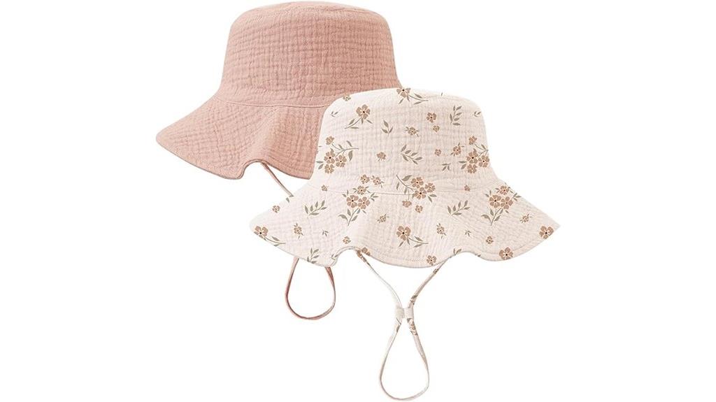 muslin baby sun hat