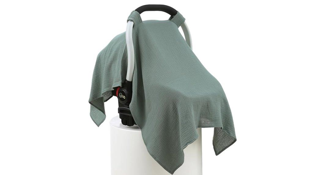 muslin cotton baby cover