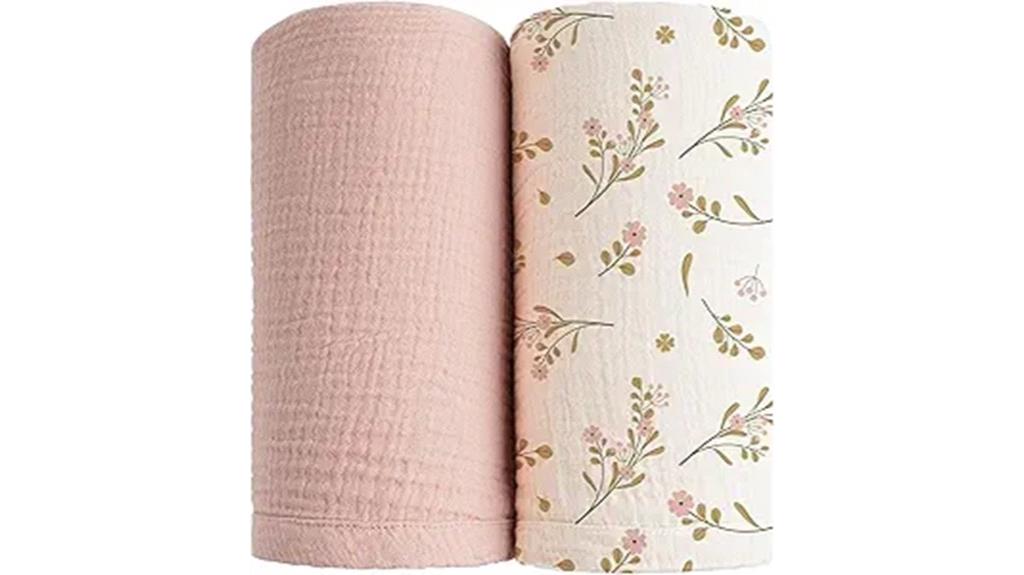 muslin swaddle blanket set