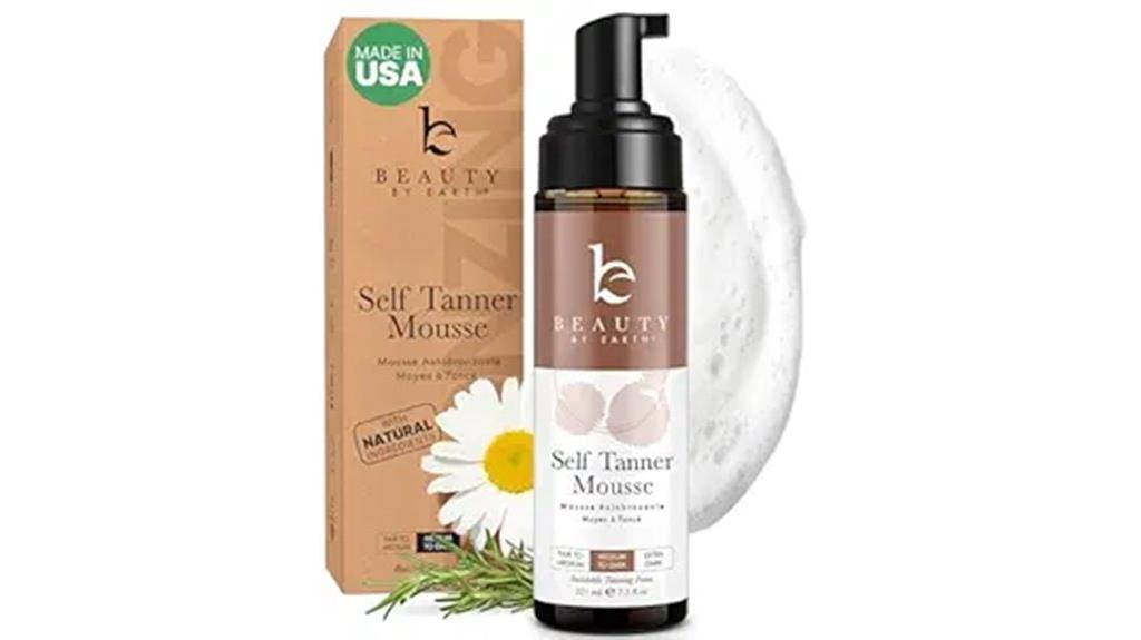natural organic tanning mousse