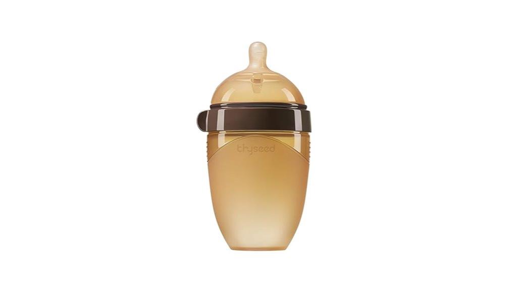 natural silicone baby bottle