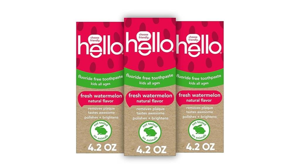 natural watermelon kids toothpaste