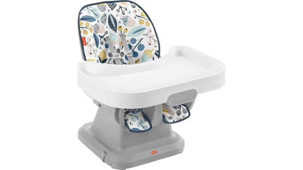 navy foliage spacesaver high chair