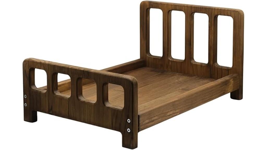 newborn studio photography bed