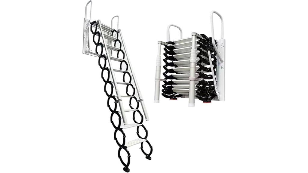 nine step fold away stairs
