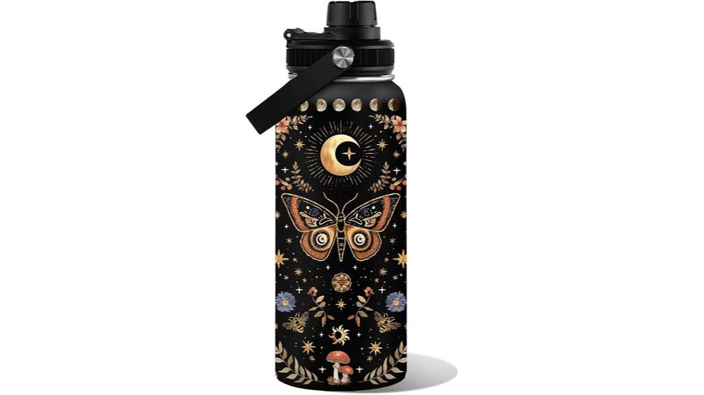 orange butterfly 32oz bottle