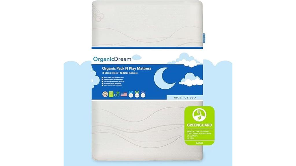 organic dual sided infant mattress