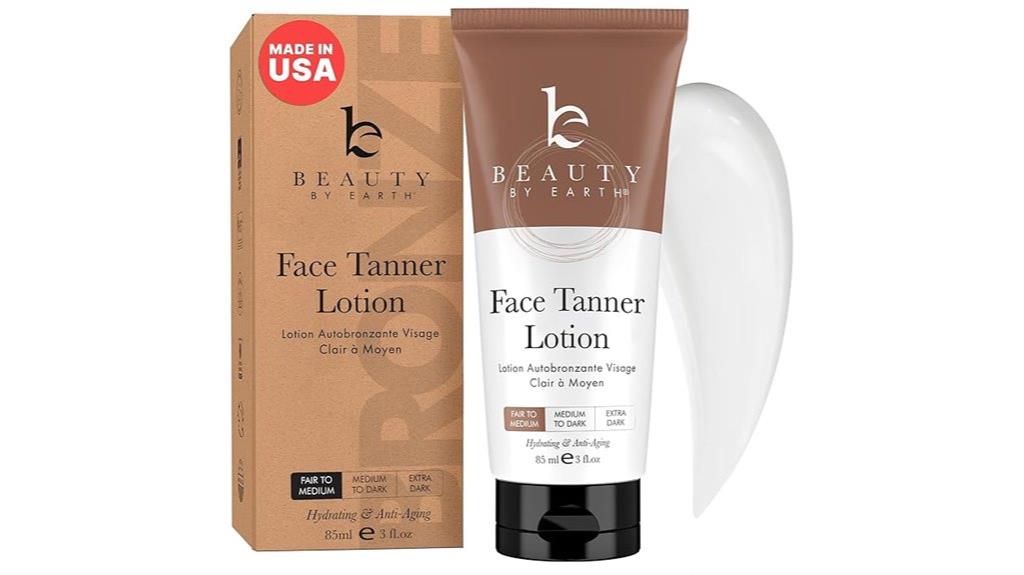 organic face tanning lotion