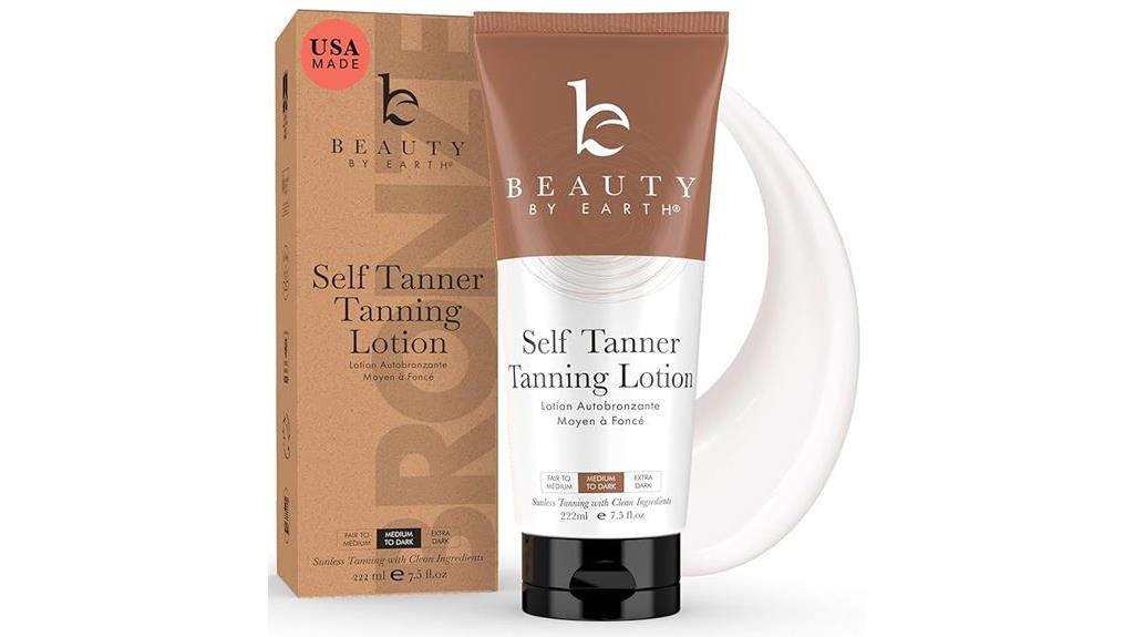 organic natural self tanning product