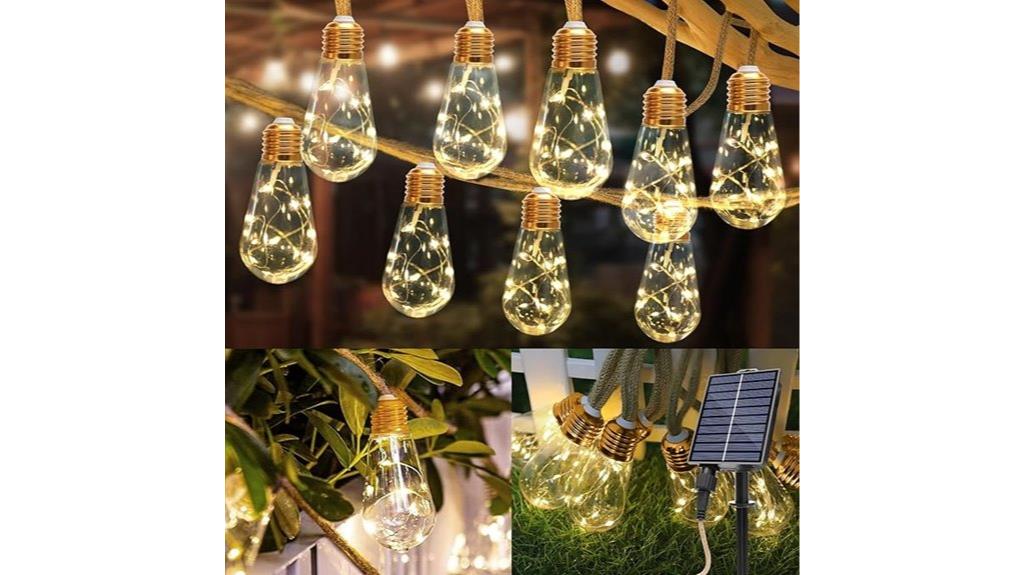 outdoor solar rope lights