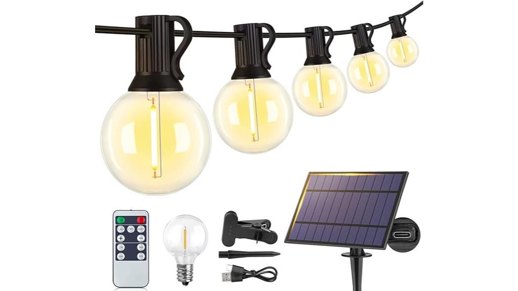 outdoor solar string lights
