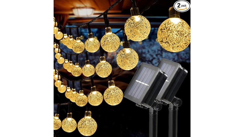 outdoor waterproof solar string lights