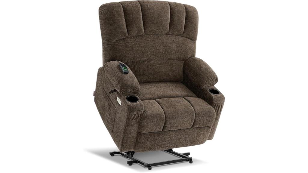 oversized recliner with features