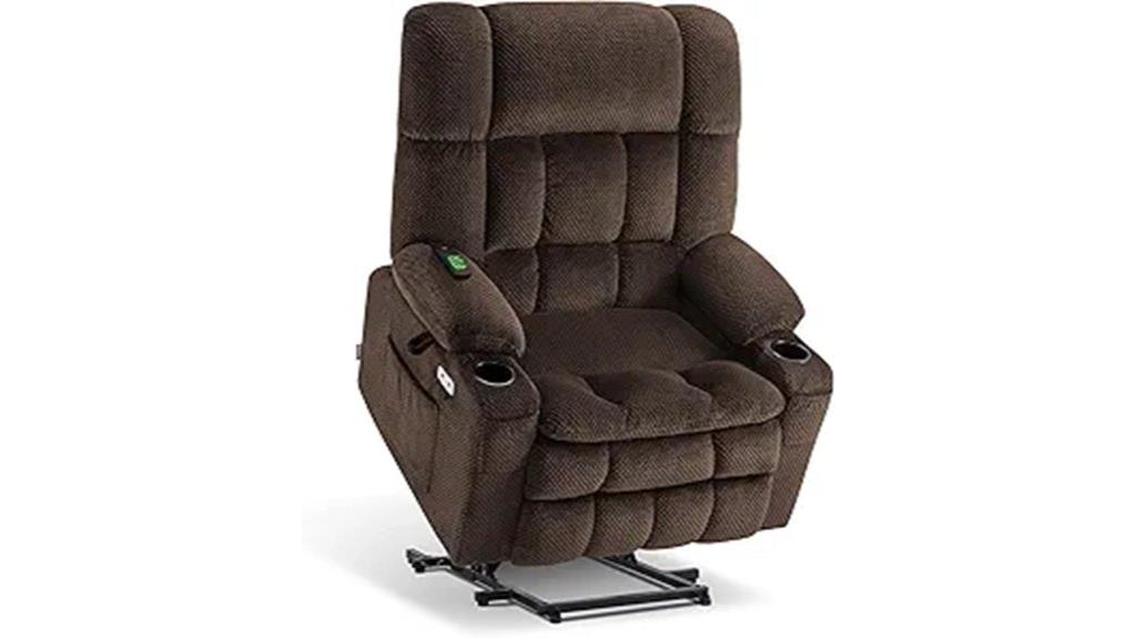 oversized recliner with heat