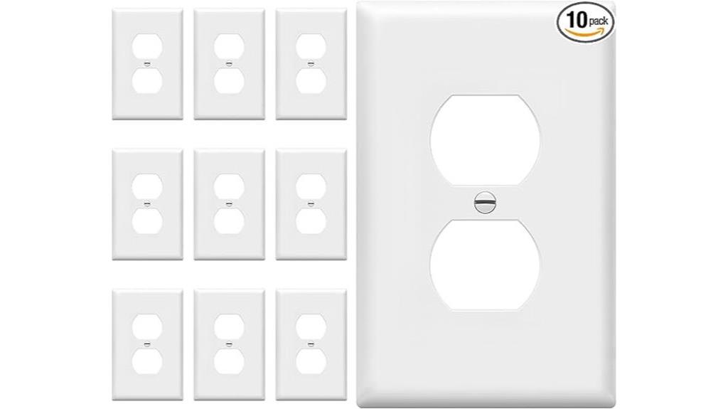 pack of ten wall plates