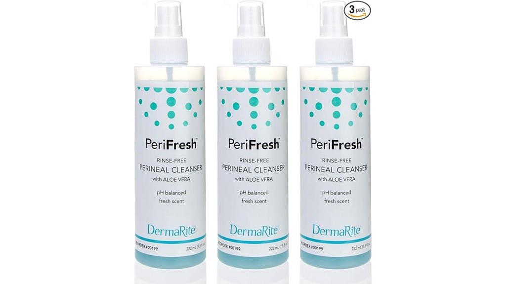 perifresh rinse free cleanser pack