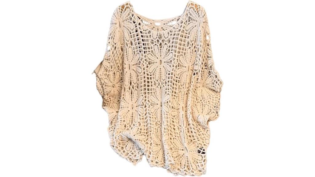 plus size boho crochet sweater
