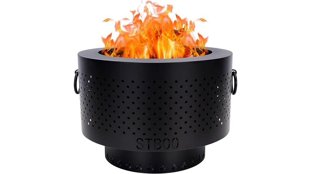 portable 13 inch smokeless fire pit