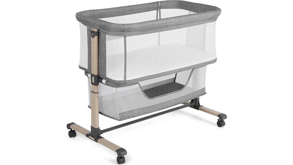 portable adjustable baby bed