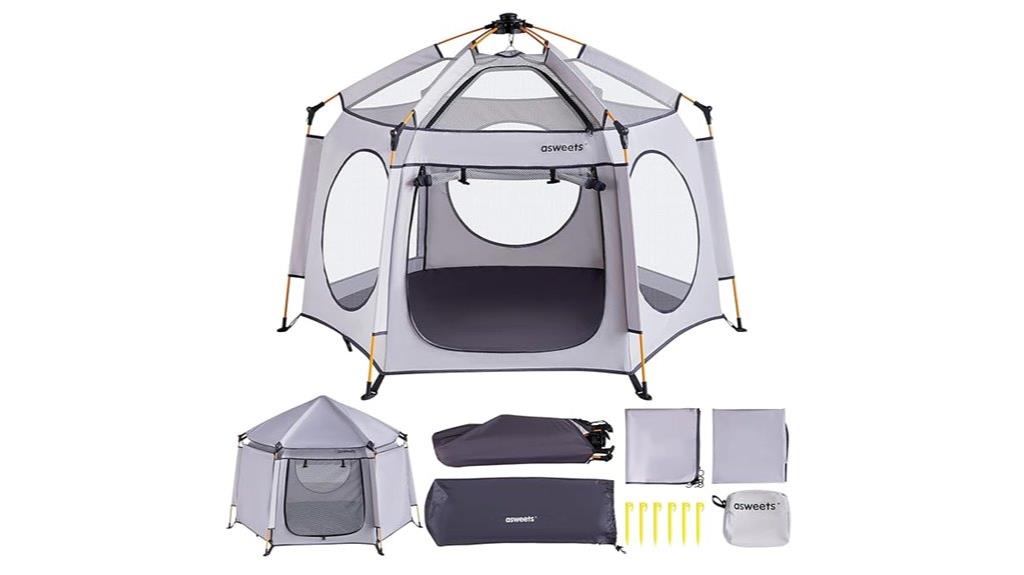 portable baby playpen with canopy