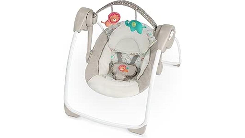 portable baby swing with music
