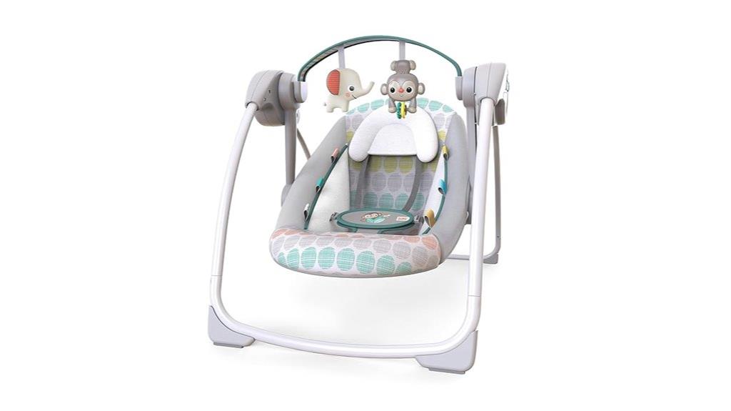 portable baby swing with toys