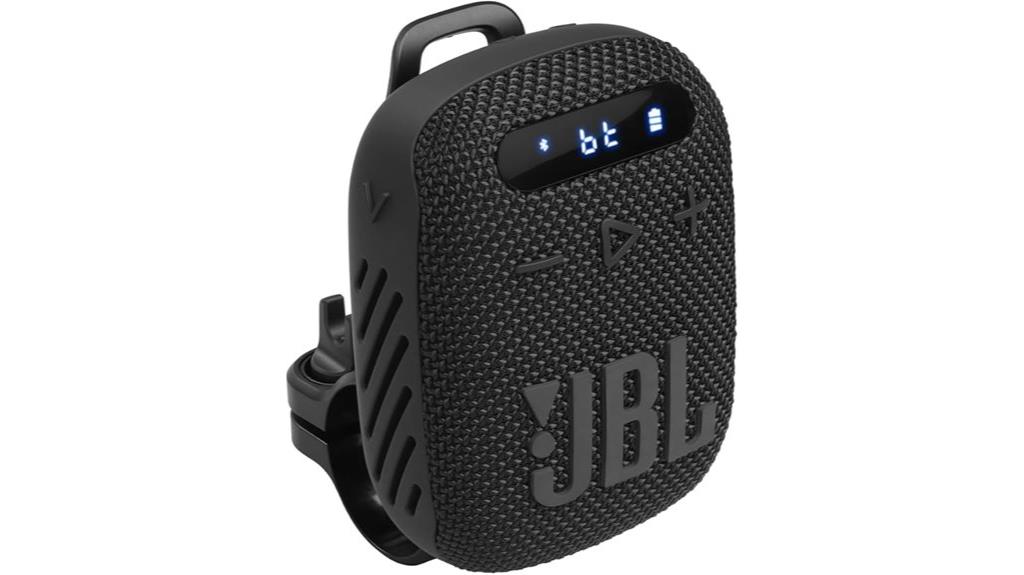 portable black bike speaker