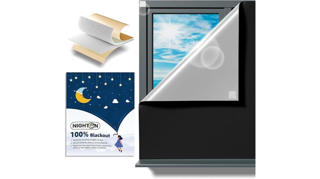 portable blackout curtains with adhesive