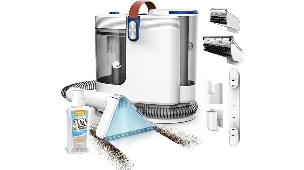 portable carpet cleaner with tools