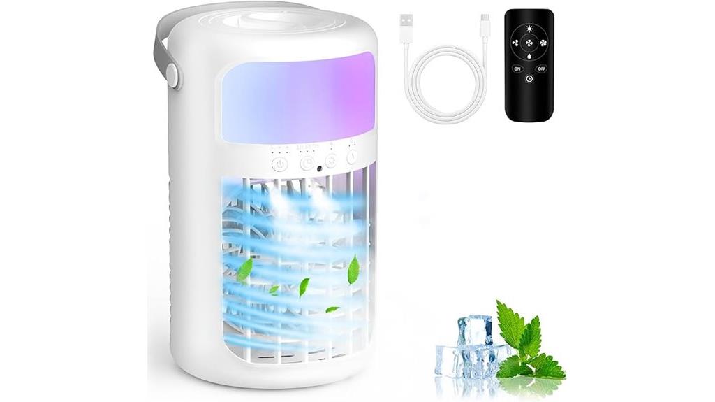 portable cooling with remote