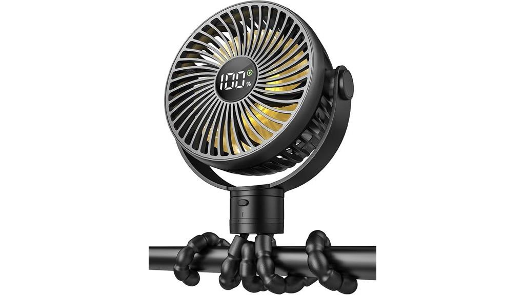 portable fan with night light