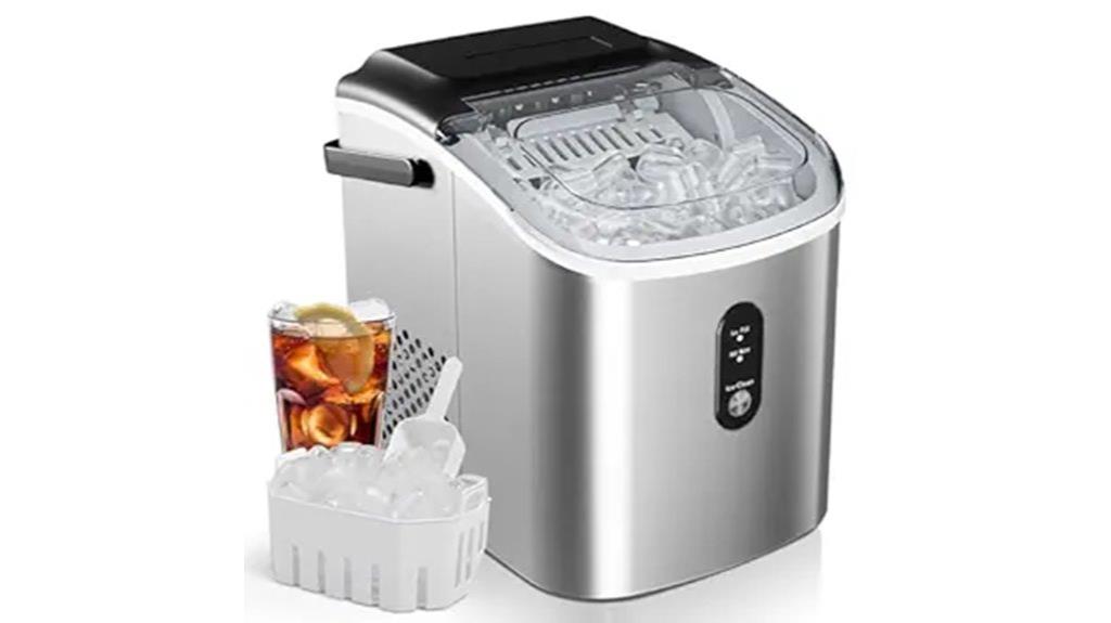 portable silver ice maker