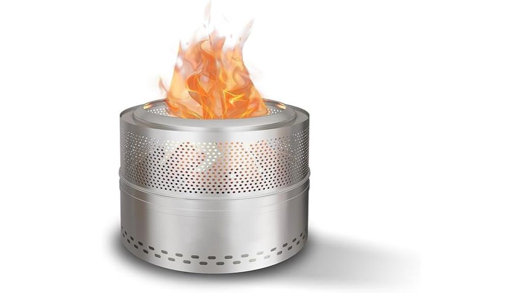 portable stainless steel fire pit