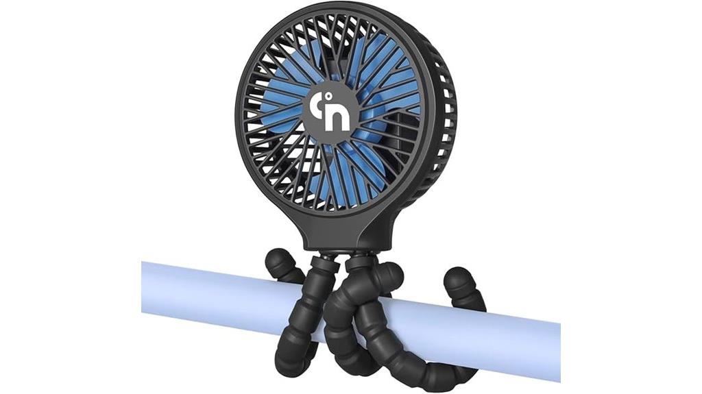 portable stroller fan with long lasting battery