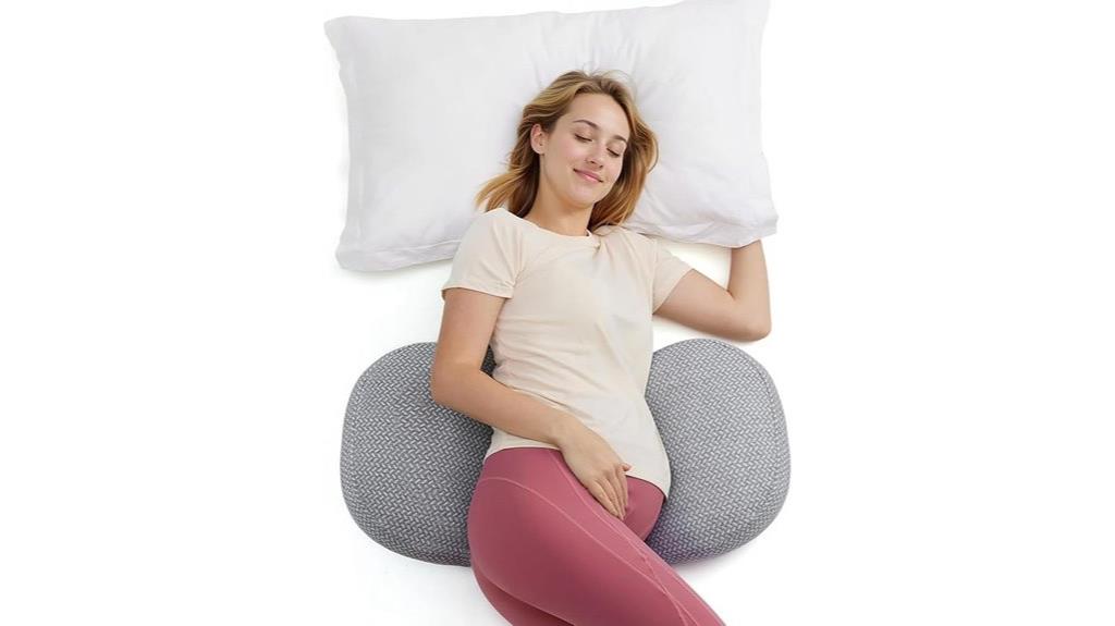 portable w shaped pregnancy pillow