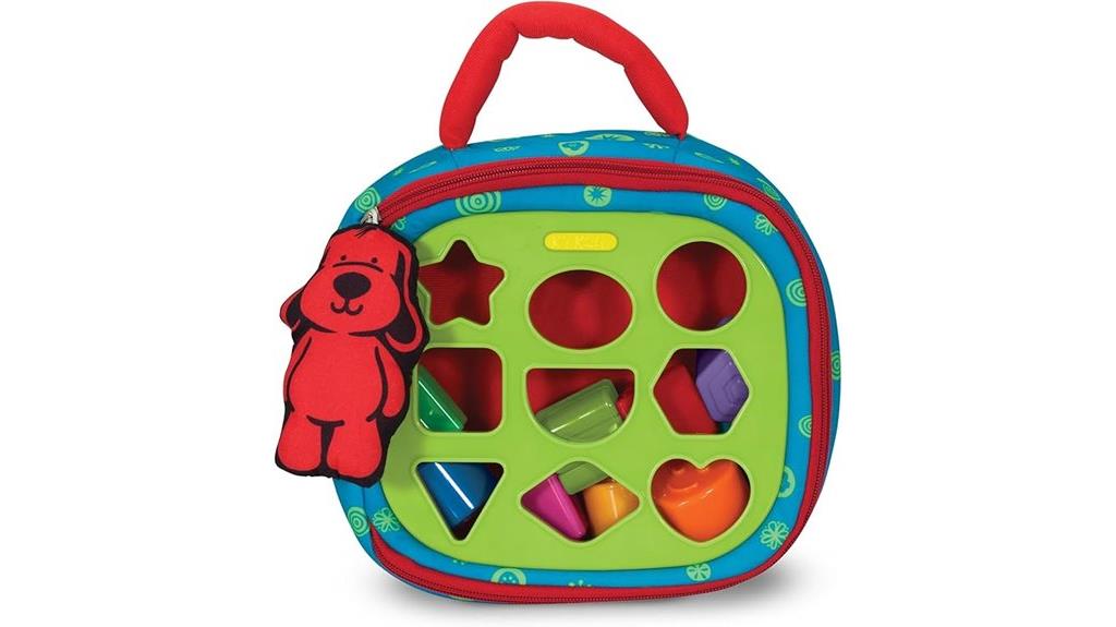 portable wooden shape puzzle