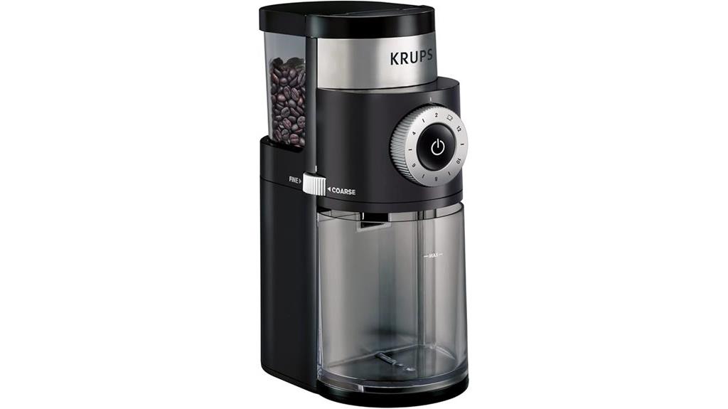 precise 12 setting coffee grinder