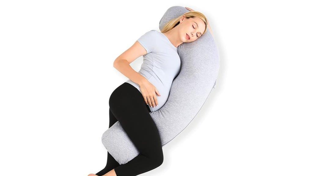 pregnancy j shaped body pillow