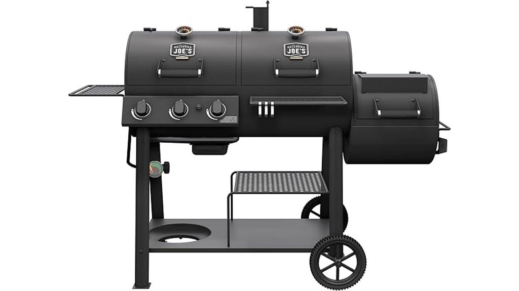 premium charcoal and gas smoker