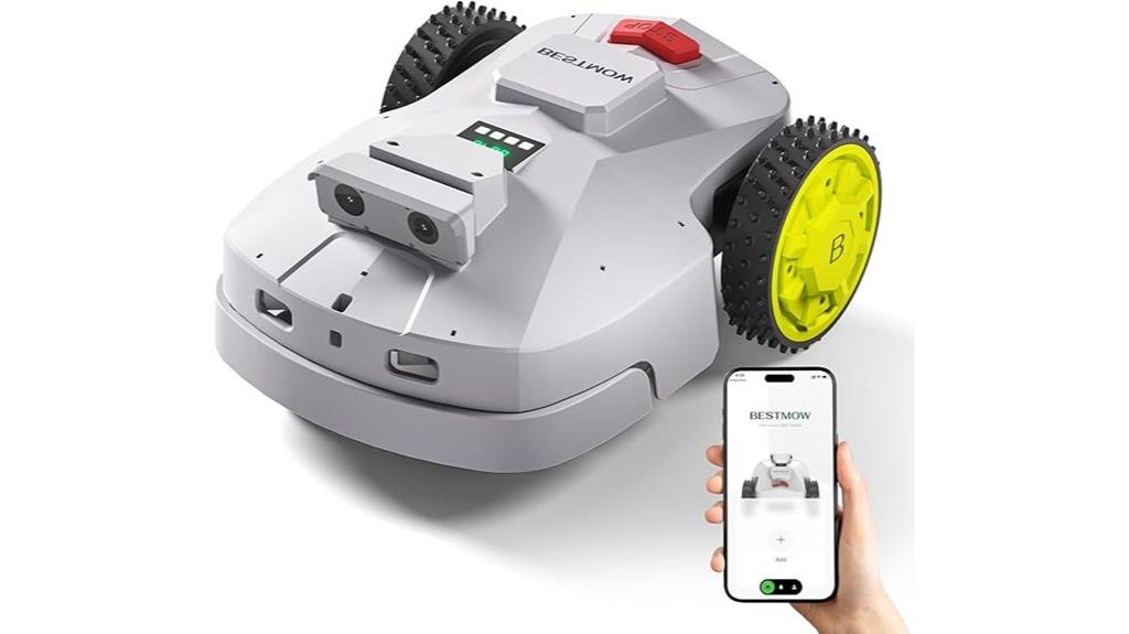 quiet app controlled mower