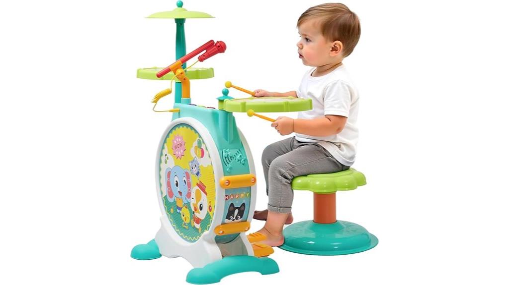 realistic electric toy drums