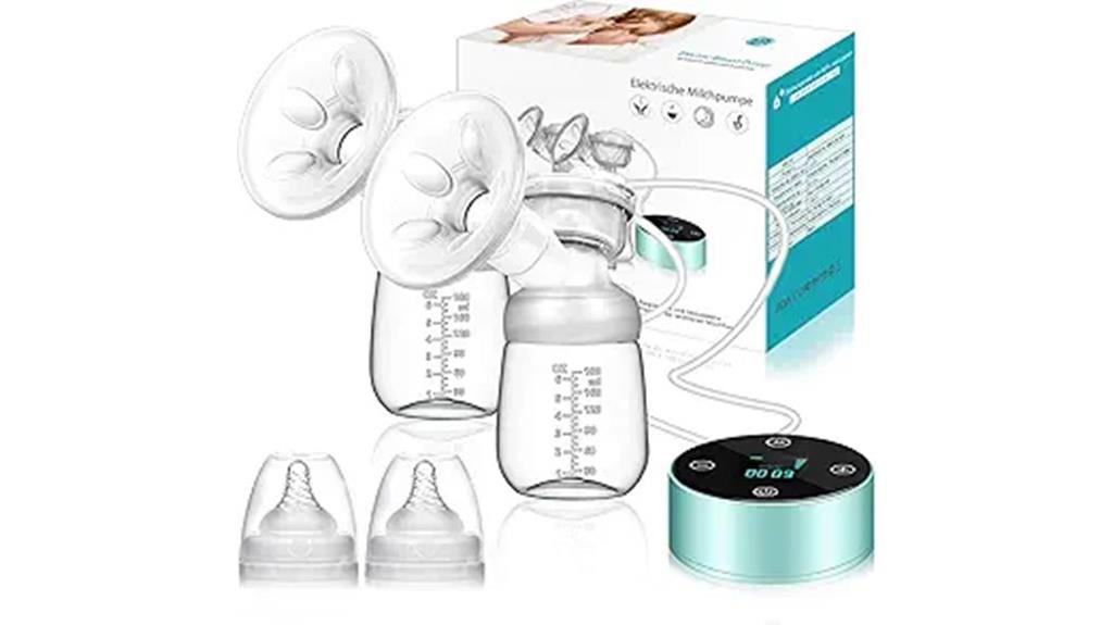 rechargeable double pump with modes