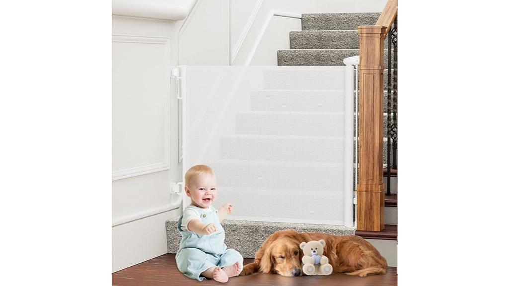 retractable baby dog gate