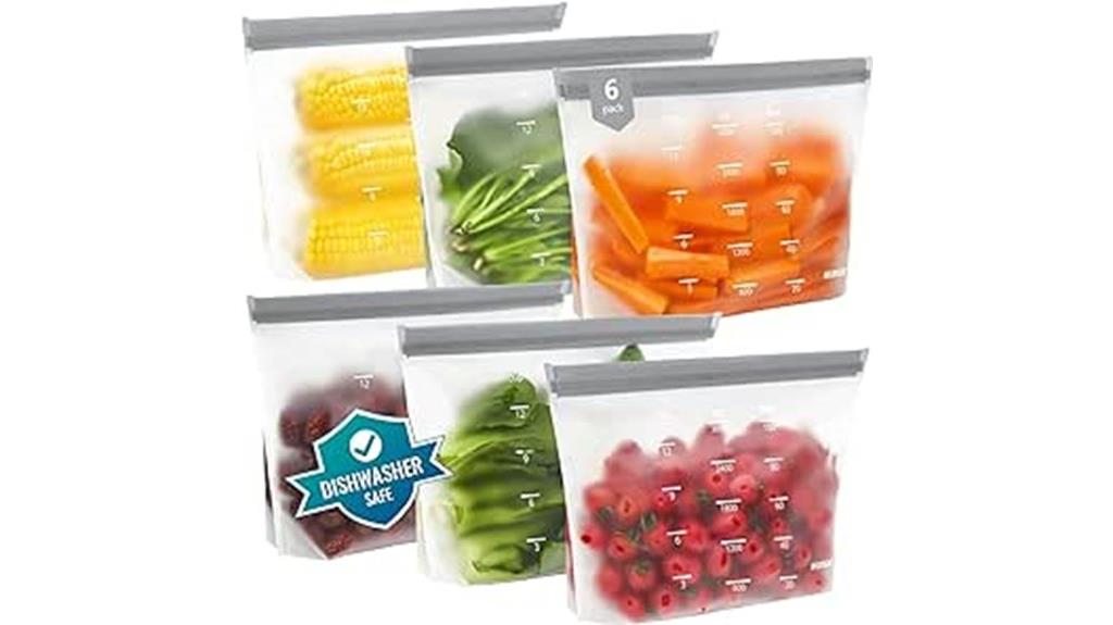 reusable silicone food bags
