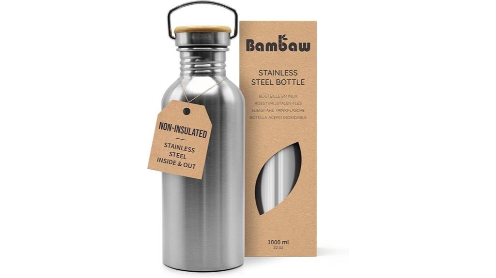 reusable stainless steel bottle